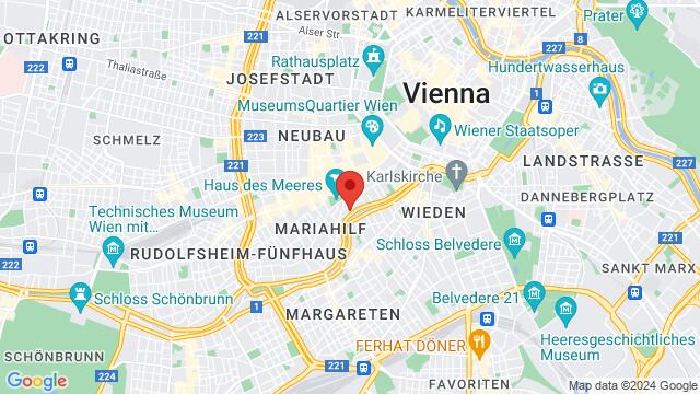 Map of the area around Magdalenenstraße 4, 1060 Wien, Österreich,Wien, Österreich, Wien, WI, AT