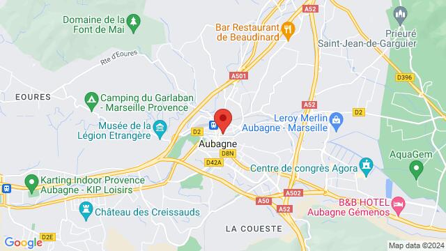 Karte der Umgebung von 4 Cours Voltaire 13400 Aubagne