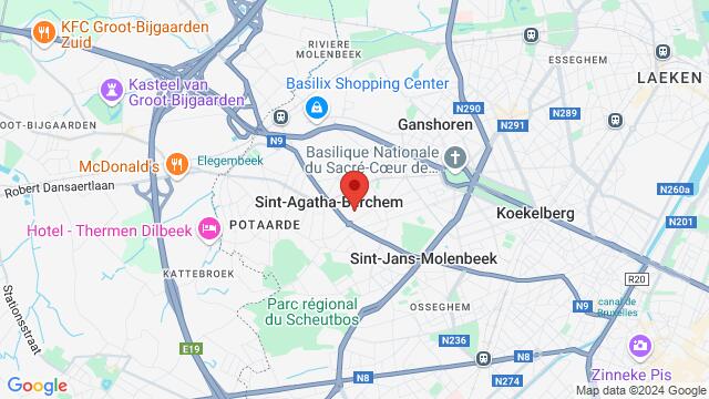 Map of the area around Bsport - Berchem Sainte-Agathe