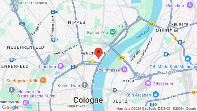 Mapa de la zona alrededor de ALTER EGO GERMANY, An d. Münze 12, 50668 Köln, Germany