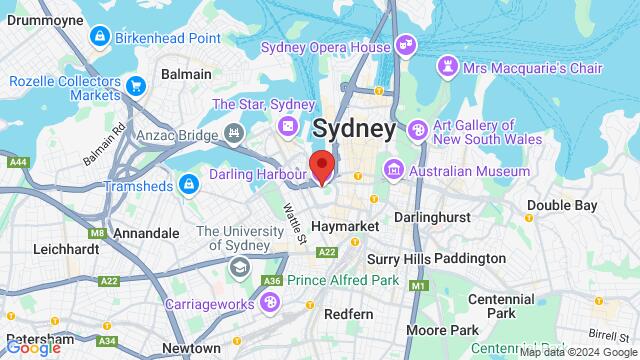 Map of the area around Darling Harbour, Sydney, Darling Harbour, Sydney, 2000, Australia