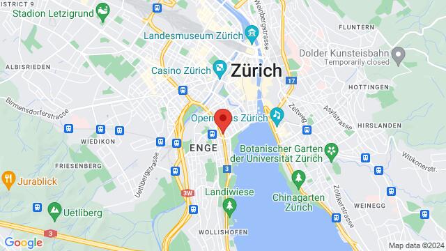 Kaart van de omgeving van Cafetin de Buenos Aires, Alfred-Escher-Strasse 23, 8002 Zürich, Schweiz