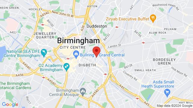 Carte des environs 30-34 river street,Birmingham, United Kingdom, Birmingham, EN, GB