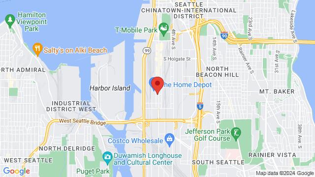 Karte der Umgebung von 2901 1st Ave S, Seattle, WA 98134-1821, United States,Seattle, Washington, Seattle, WA, US