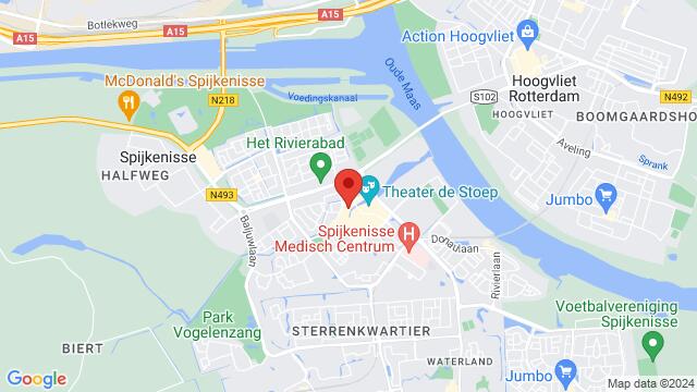 Map of the area around Havenplein 7 Spijkenisse