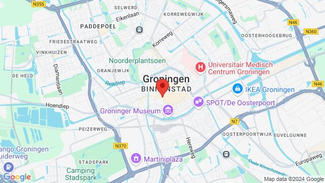 Map of the area around Folkingestraat 9B, 9711 JS Groningen, Nederland,Groningen, Groningen, GR, NL