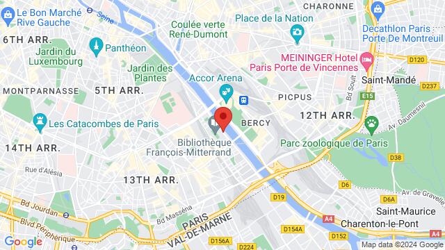 Map of the area around Quai François Mauriac 75706 Paris