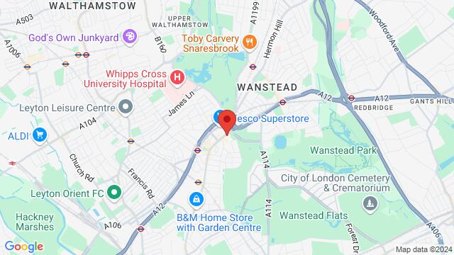 Map of the area around O’Neill’s, Leytonstone, O'Neill's, 762 High Road, Leytonstone, London, Greater London, E11 3AW, United Kingdom