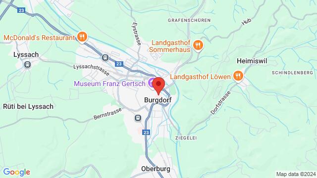 Map of the area around Kirchbühl 2, 3400 burgdorf