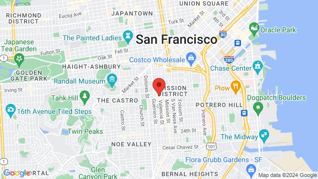 Map of the area around 680 Valencia St, San Francisco, CA 94110-1126, United States,San Francisco, California, San Francisco, CA, US