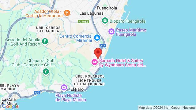 Map of the area around Carretera a-7, km 207,Fuengirola, Marbella, AN, ES