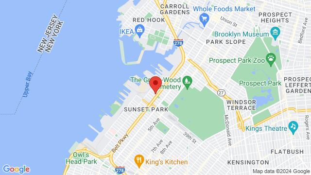 Map of the area around 86 34th Street, Brooklyn, NY, US