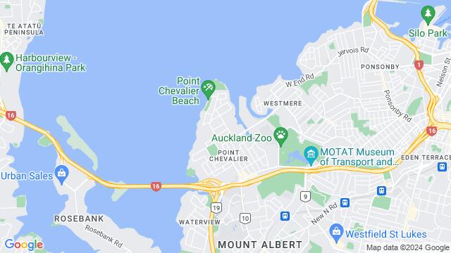 Map of the area around Auckland, New Zealand, Auckland, AU, NZ