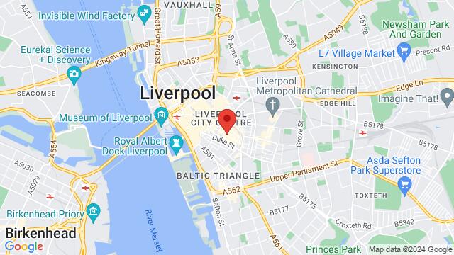 Map of the area around The Stag, Seel Street, Liverpool, L1 4, United Kingdom,Liverpool, Liverpool, EN, GB