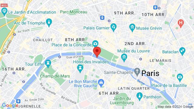 Map of the area around 23 Quai Anatole France, 75007 Paris, France,Paris, France, Paris, IL, FR