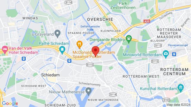 Map of the area around Graafstroomstraat 69, Rotterdam, The Netherlands