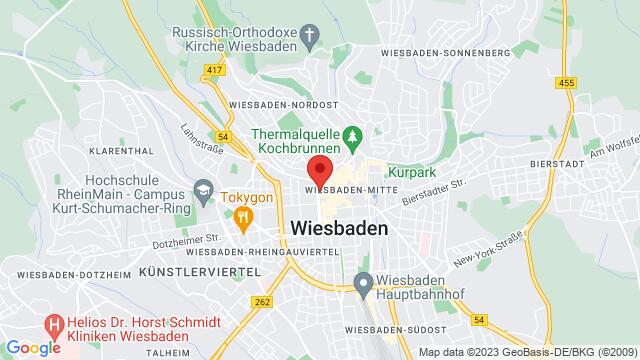 Mapa de la zona alrededor de Schwalbacher Straße 51, 65183, Wiesbaden