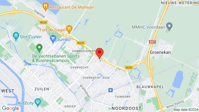 Karte der Umgebung von Schooneggendreef 27, 3562 GG Utrecht, Nederland,Utrecht, Utrecht, UT, NL