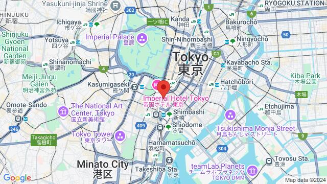 Map of the area around Zouk Tokyo, Tokyo, TY, Japan, Tokyo, TY, JP