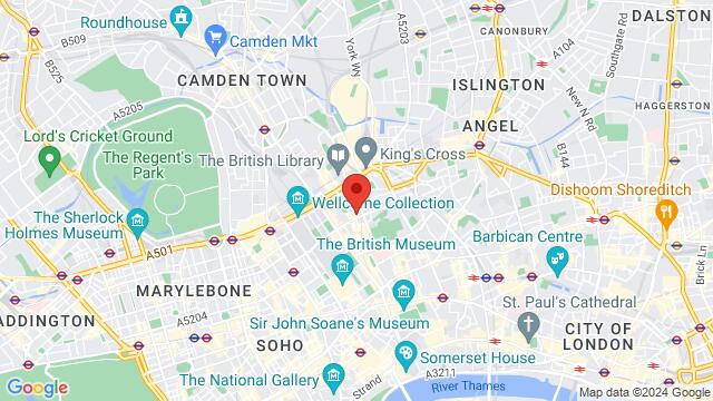 Map of the area around Generator London, 37 Tavistock Pl, London, WC1H 9SE, United Kingdom