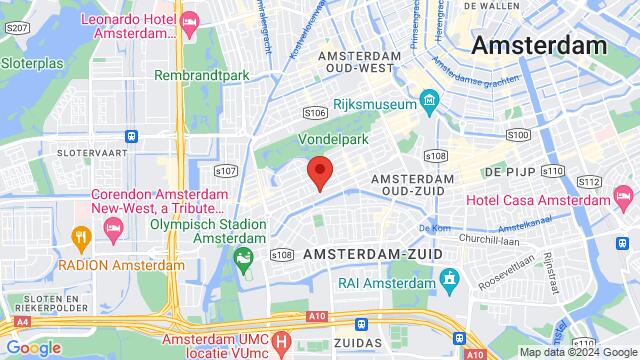 Kaart van de omgeving van De Lairessestraat 155A, 1075 HK Amsterdam, Nederland,Amsterdam, Netherlands, Amsterdam, NH, NL
