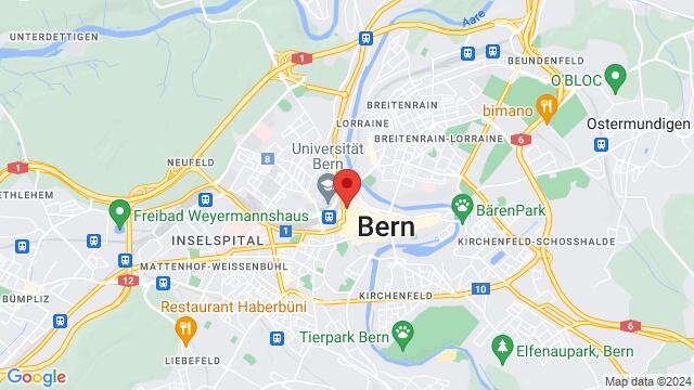 Karte der Umgebung von Aarbergergasse 61, 3011 Bern, Schweiz,Bern, Bern, BE, CH
