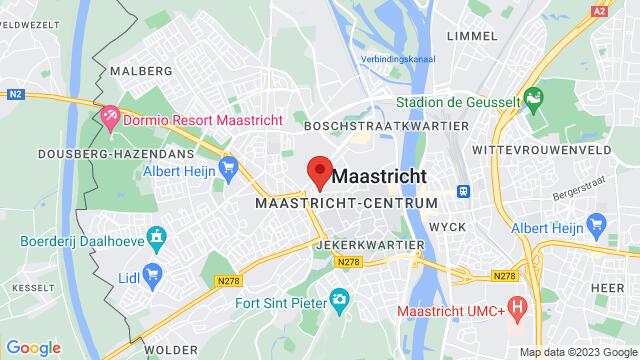 Map of the area around Brusselsestraat 97, 6211 PD Maastricht