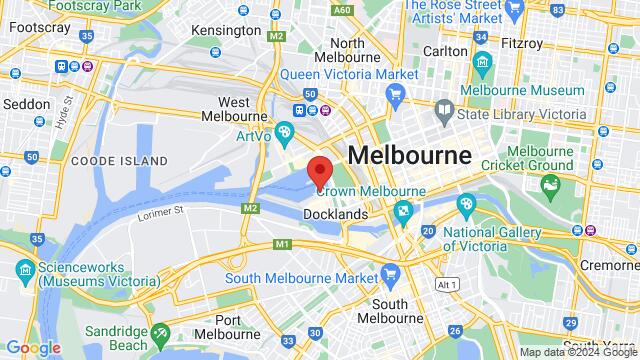 Map of the area around Victoria Harbour Promenade, 30 Victoria Harbour Prom, Docklands VIC 3008, Australia,Melbourne, Victoria, Australia, Melbourne, VI, AU