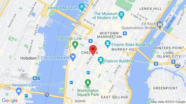 Map of the area around The Rose – New York, 160 West 25th Street, Manhattan, NY, United States