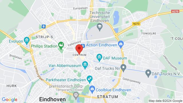 Map of the area around Party Centrum - Eindhoven (NL)