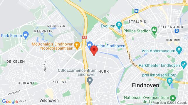 Carte des environs Hurksestraat 19A, 5652 AH Eindhoven, Nederland,Eindhoven, Noord-Brabant, Eindhoven, NB, NL