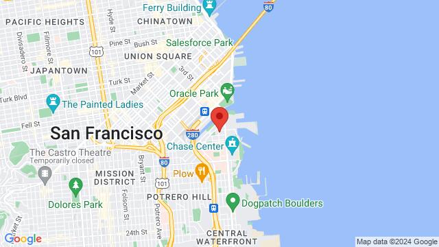 Kaart van de omgeving van 1235 4th Street, San Francisco, CA, US
