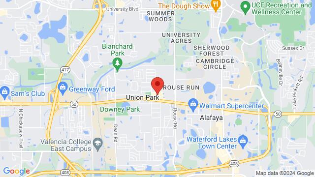 Mapa de la zona alrededor de SALSA HEAT DANCE STUDIO, 10685 E. Colonial Dr, Orlando, FL, 32817, United States