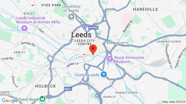 Map of the area around 64-68 Call Lane,Leeds, Leeds, EN, GB