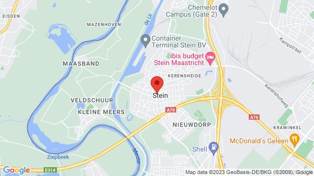 Karte der Umgebung von De Grous Heerstraat-Centrum 38 6171 HW Stein