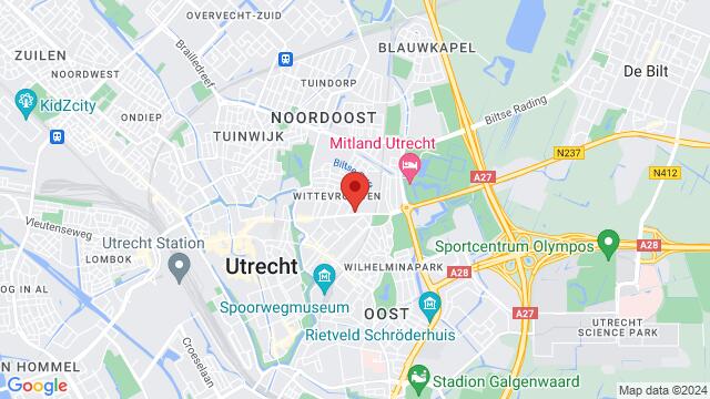 Map of the area around Biltstraat 166, 3572 BP Utrecht, Nederland,Utrecht, Utrecht, UT, NL