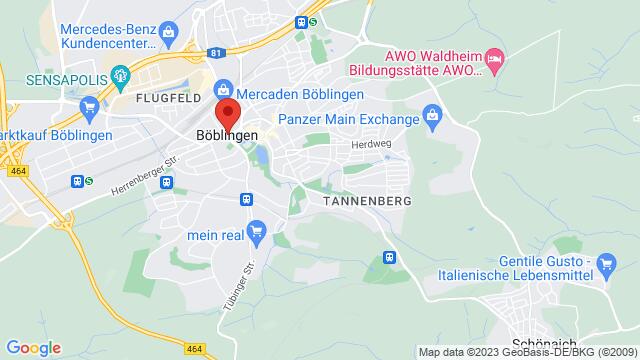 Map of the area around Charles-Lindbergh-Platz 1, Böblingen, Baden-Württemberg