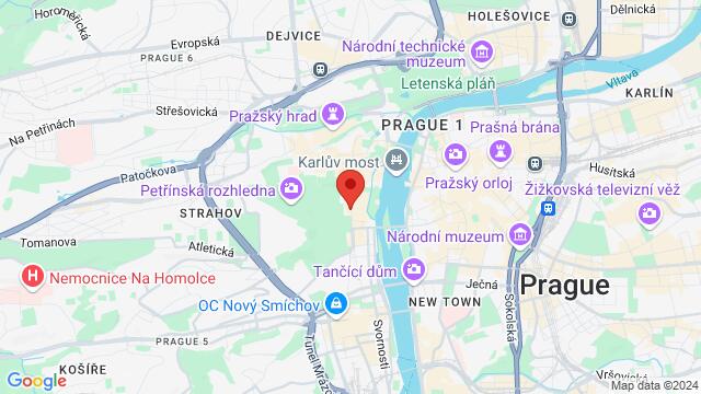 Map of the area around Újezd 409/19, 118 00 Praha, Česko,Prague, Czech Republic, Prague, PR, CZ