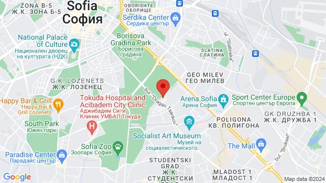 Map of the area around 25 Nezabravka Str, 1113, Sofia, Bulgaria