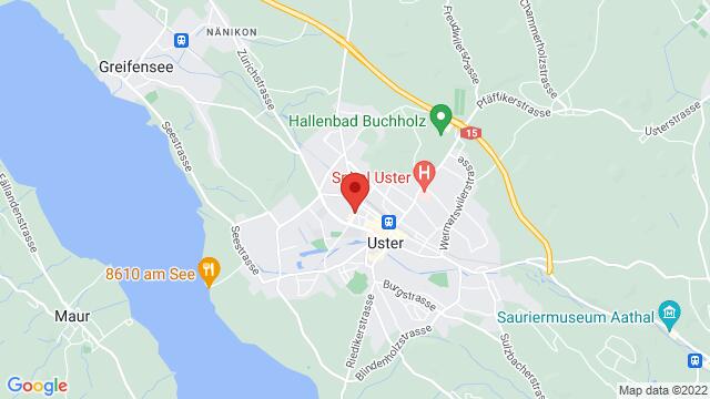 Map of the area around Berchtoldstrasse, Uster