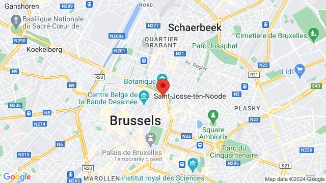 Map of the area around Boulevard Bischoffsheim 38b,Brussels, Belgium, Brussels, BU, BE