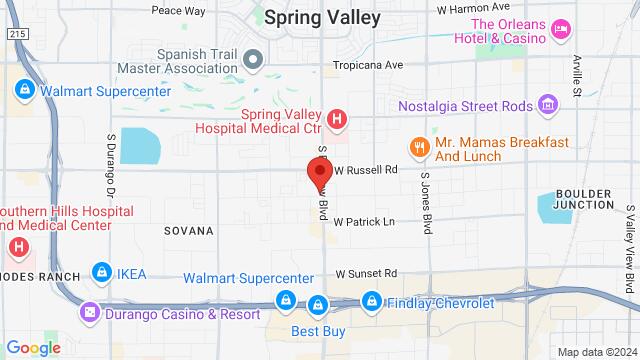 Map of the area around 5875 S Rainbow Blvd Suite 206,Las Vegas,NV,United States, Las Vegas, NV, US