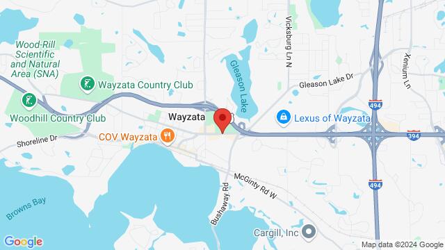 Mapa de la zona alrededor de 1250 E Wayzata Blvd, 1250 E Wayzata Blvd, Minneapolis, MN, 55311, United States