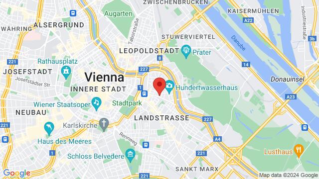 Mapa de la zona alrededor de 17 Marxergasse, Wien, Wien, AT