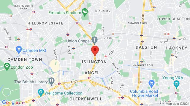 Map of the area around 277 Upper Street, London, N1 1, United Kingdom,London, United Kingdom, London, EN, GB