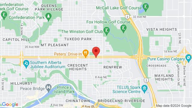 Map of the area around 517 16 Ave NE,Calgary, Alberta, Calgary, AB, CA