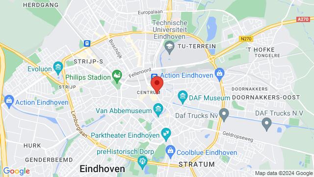 Map of the area around 25 Vestdijk, 5611 CA, Eindhoven, NB, NL