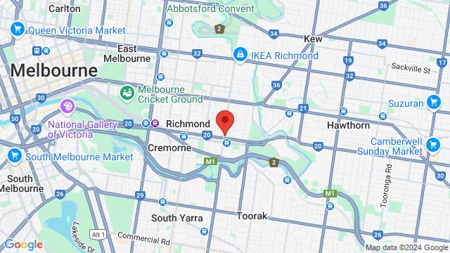 Map of the area around 381 Burnley St, Richmond VIC 3121, Australia,Melbourne, Victoria, Australia, Melbourne, VI, AU