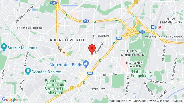 Map of the area around Bundesallee 103, 12161 Berlin, Deutschland,Berlin, Germany, Berlin, BE, DE