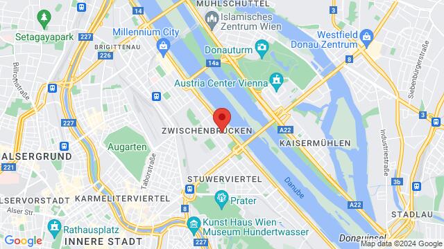Karte der Umgebung von 150 Wehlistraße, Wien, Wien, AT